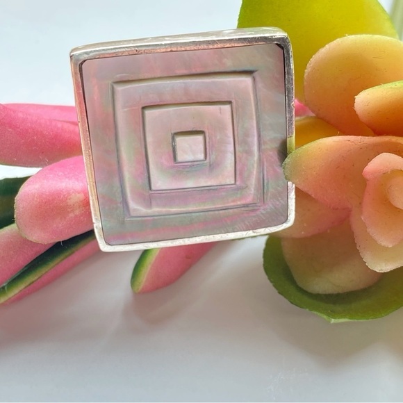 Mother of Pearl and Sterling Silver Statement Piece - Picture 9 of 13